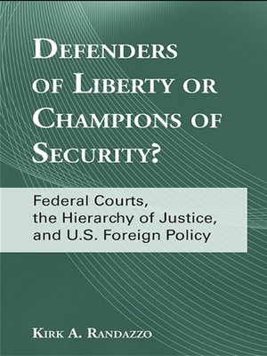 cover image of Defenders of Liberty or Champions of Security?